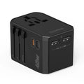CHOETECH PD6045 GaN Tech 2C+2A 45W Travel Adapter with US EU UK AU Plugs Black V28-ELECHOPD6045