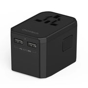 CHOETECH PD6045 GaN Tech 2C+2A 45W Travel Adapter with US EU UK AU Plugs Black V28-ELECHOPD6045