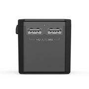 CHOETECH PD6045 GaN Tech 2C+2A 45W Travel Adapter with US EU UK AU Plugs Black V28-ELECHOPD6045