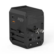 CHOETECH PD6045 GaN Tech 2C+2A 45W Travel Adapter with US EU UK AU Plugs Black V28-ELECHOPD6045