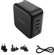 CHOETECH PD6055 GAN USB-C + USB-A 70w Travel Charger (US/EU/UK/AU) V28-ELECHOPD6055