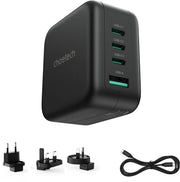 CHOETECH PD6055 GAN USB-C + USB-A 70w Travel Charger (US/EU/UK/AU) V28-ELECHOPD6055