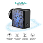 CHOETECH Q4004 60W PD 3.0 Type-C Fast Charging Foldable Adapter USB-C Charger V28-ELECHOQ4004