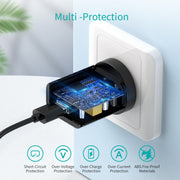 CHOETECH Q5003 18W QC Quick Charger (Black) V28-ELECHOQ5003BK