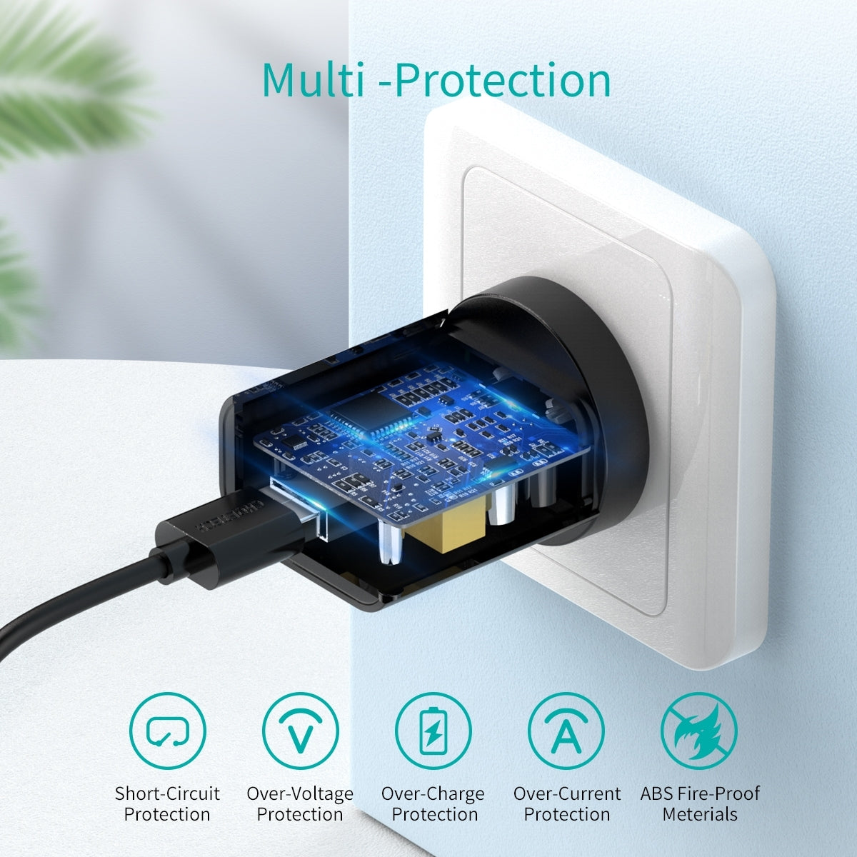 CHOETECH Q5003 18W QC Quick Charger (Black) V28-ELECHOQ5003BK