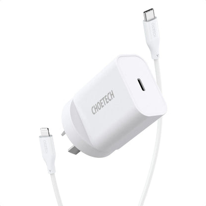CHOETECH Q5004CL PD20W USB-C iPhone Fast Charger with MFi Certified USB-C Cable V28-ELECHOQ5004CL