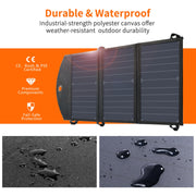 CHOETECH SC001 19W Portable Solar Panel Charger SunPower Panels Dual USB Charger for Camping/RV/Outdoors V28-ELECHOSC001