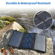 CHOETECH SC001 19W Portable Solar Panel Charger SunPower Panels Dual USB Charger for Camping/RV/Outdoors V28-ELECHOSC001
