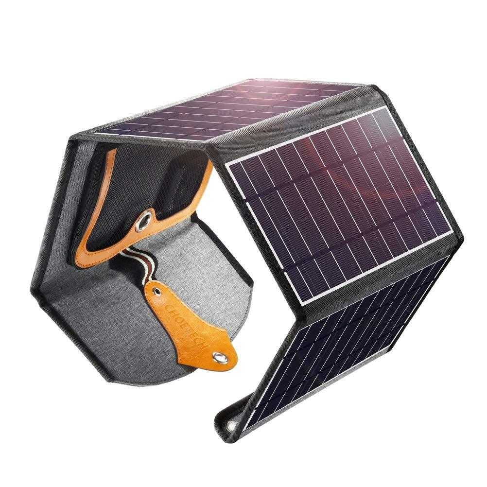 CHOETECH SC005 22W Portable Waterproof Foldable Solar Panel Charger (Dual USB Ports) V28-ELECHOSC005