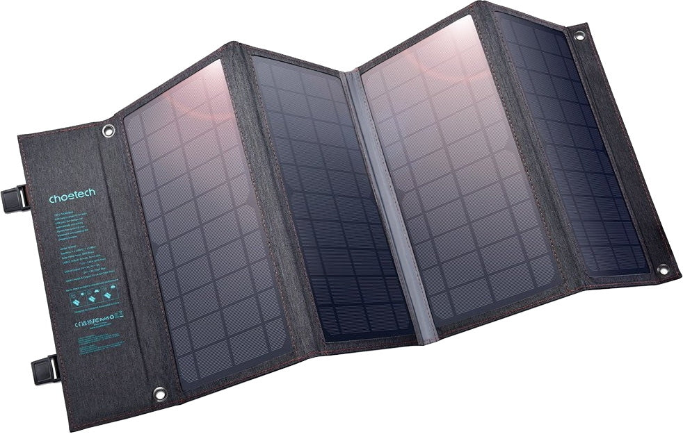 Choetech SC006 Solar Panel Portable Charger 40W 18V USB C Solar Panels Charger with USB C PD 30W V28-ELECHOSC006