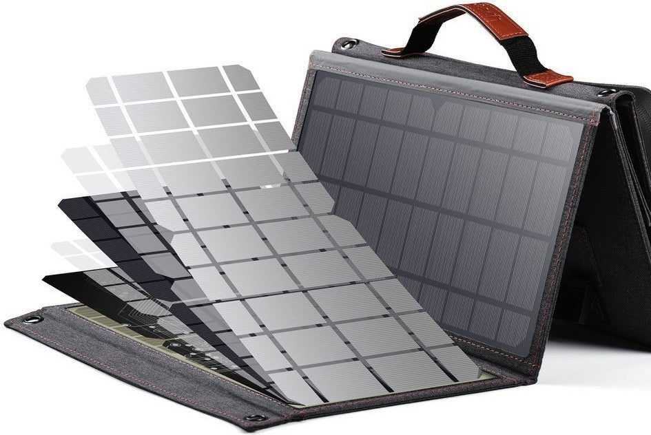 Choetech SC006 Solar Panel Portable Charger 40W 18V USB C Solar Panels Charger with USB C PD 30W V28-ELECHOSC006