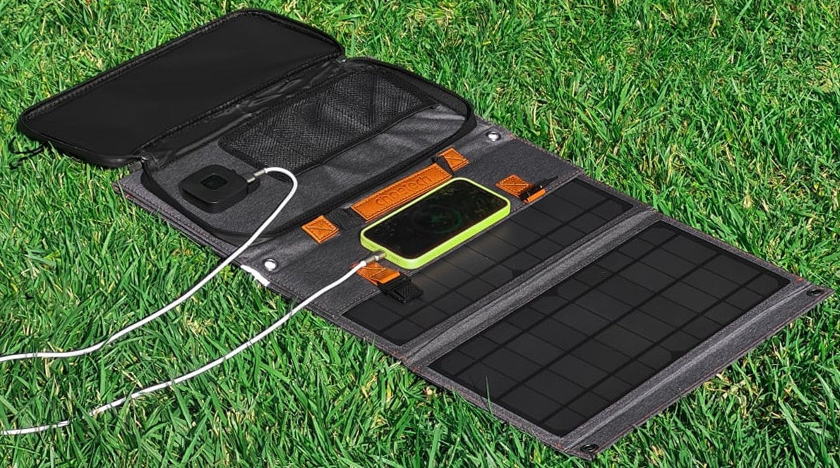 Choetech SC006 Solar Panel Portable Charger 40W 18V USB C Solar Panels Charger with USB C PD 30W V28-ELECHOSC006