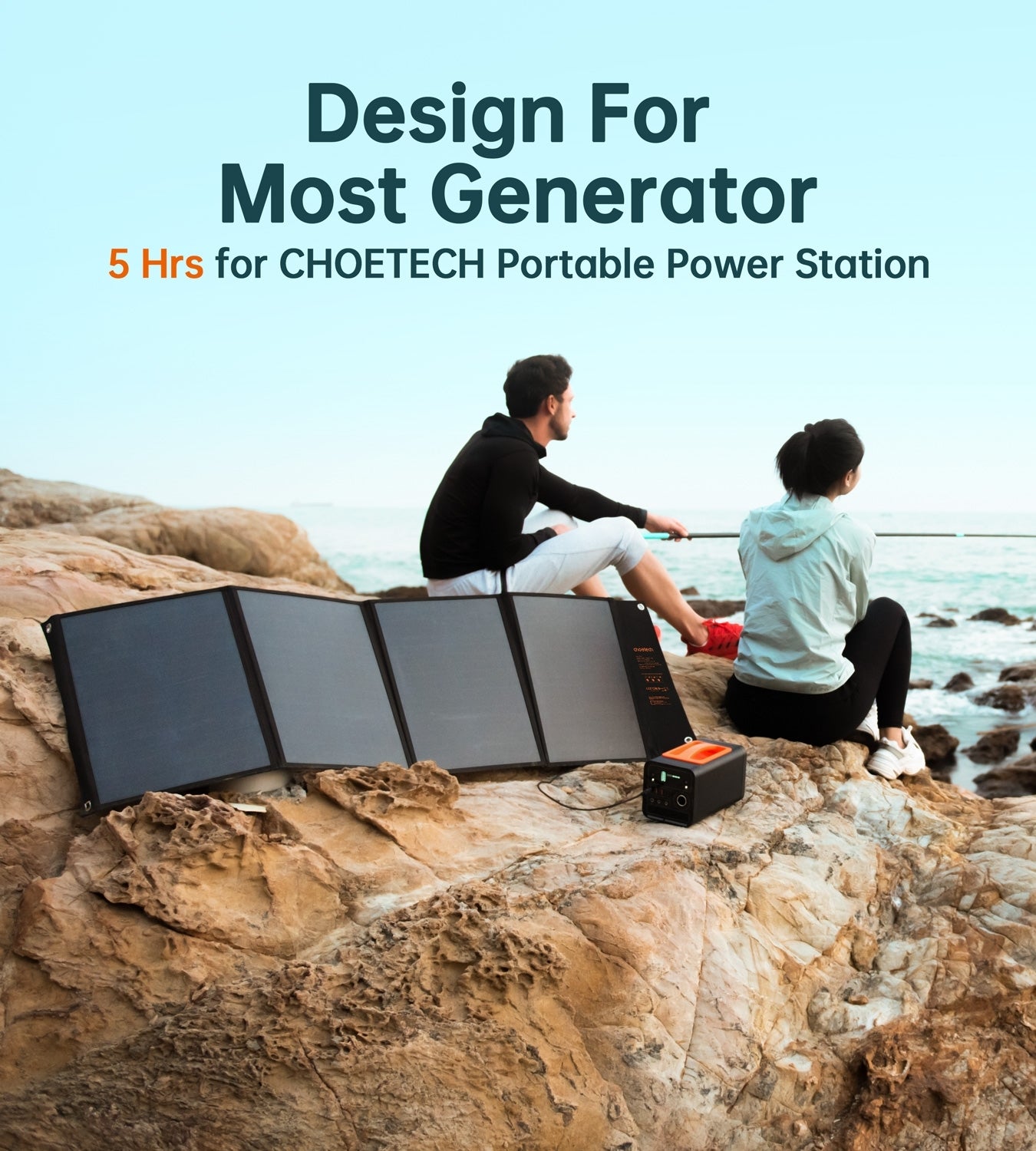 CHOETECH SC008 120W Foldable Solar Charger V28-ELECHOSC008