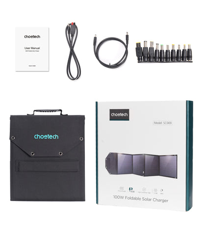 CHOETECH SC009 100W Foldable Solar Charger V28-ELECHOSC009