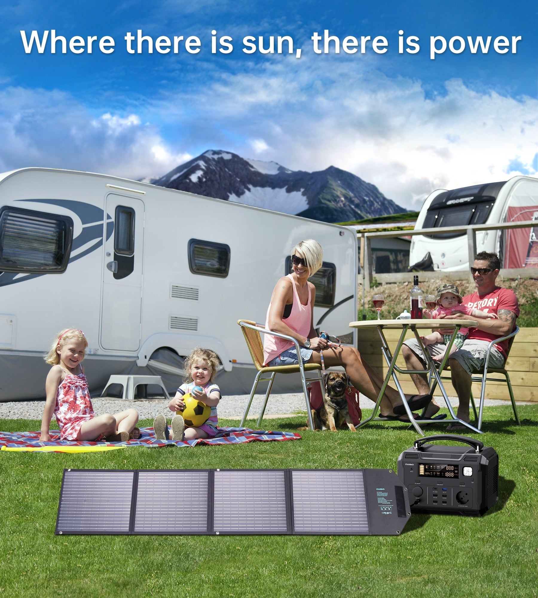 CHOETECH SC009 100W Foldable Solar Charger V28-ELECHOSC009