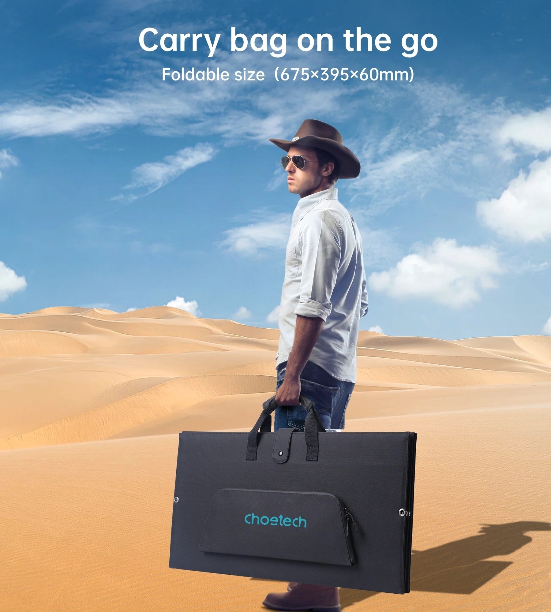CHOETECH SC010 160W Foldable Solar Charger V28-ELECHOSC010