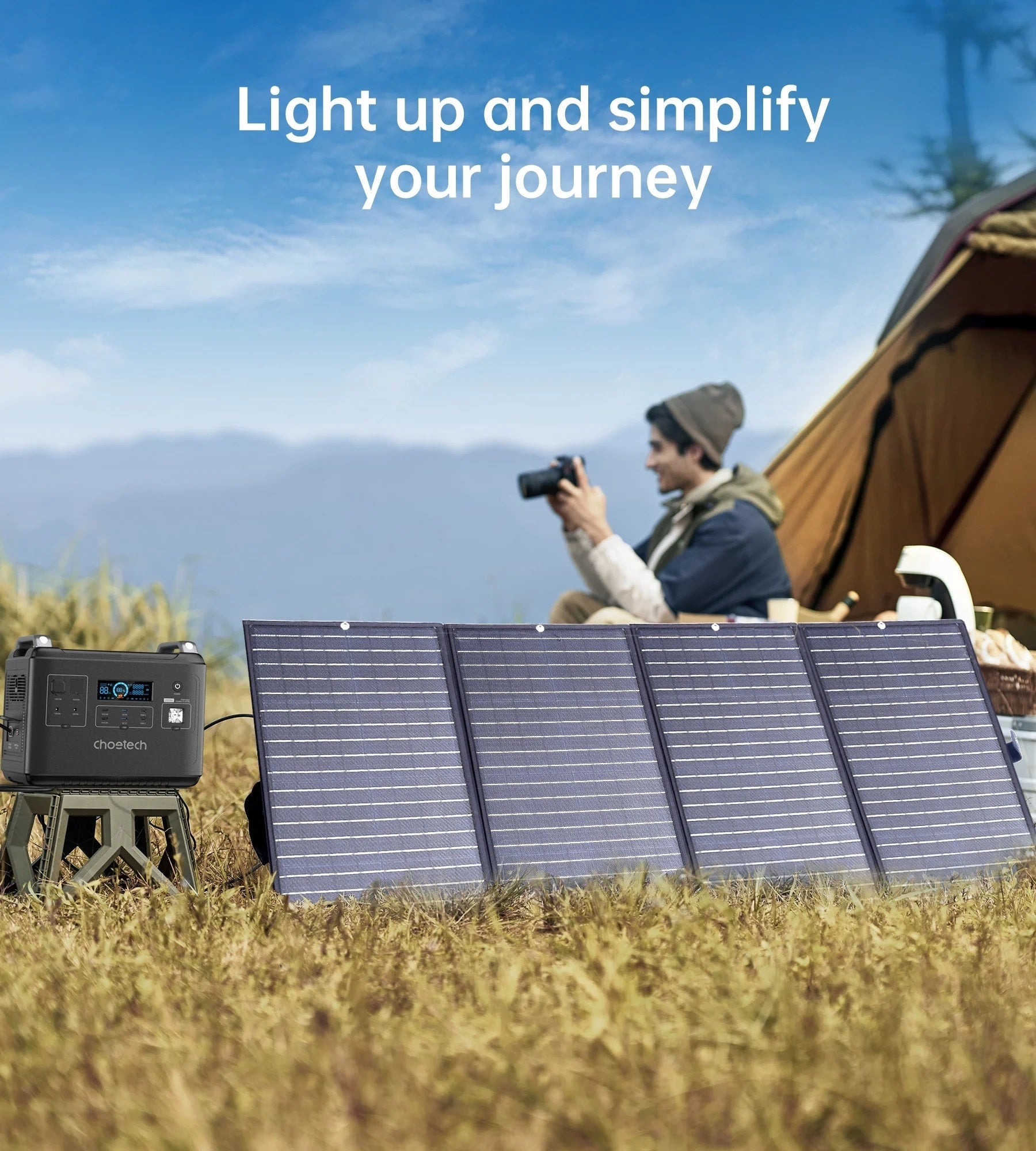 CHOETECH SC010 160W Foldable Solar Charger V28-ELECHOSC010
