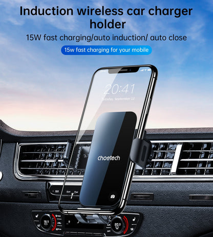 Choetech T202-F Fast Wireless Charging Car Dock V28-ELECHOT202F