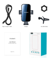Choetech T202-F Fast Wireless Charging Car Dock V28-ELECHOT202F