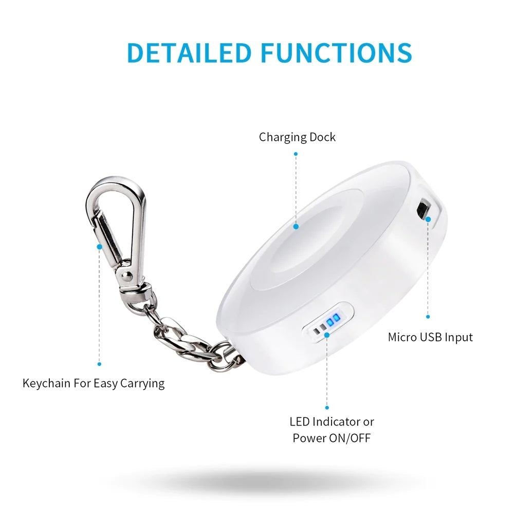 CHOETECH T313 MFI Magnetic Wireless Charger 900mAh power for iWatch (White) V28-ELECHOT313