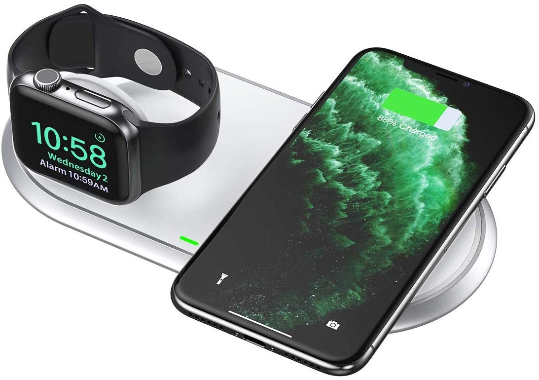 CHOETECH T317 2-in-1 Dual Wireless Charger Pad (MFI Certified) V28-ELECHOT317