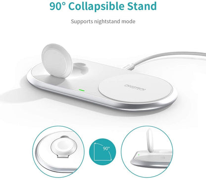 CHOETECH T317 2-in-1 Dual Wireless Charger Pad (MFI Certified) V28-ELECHOT317
