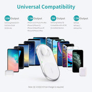 CHOETECH T317 2-in-1 Dual Wireless Charger Pad (MFI Certified) V28-ELECHOT317