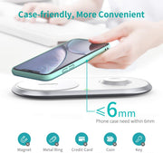 CHOETECH T317 2-in-1 Dual Wireless Charger Pad (MFI Certified) V28-ELECHOT317