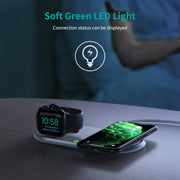 CHOETECH T317 2-in-1 Dual Wireless Charger Pad (MFI Certified) V28-ELECHOT317