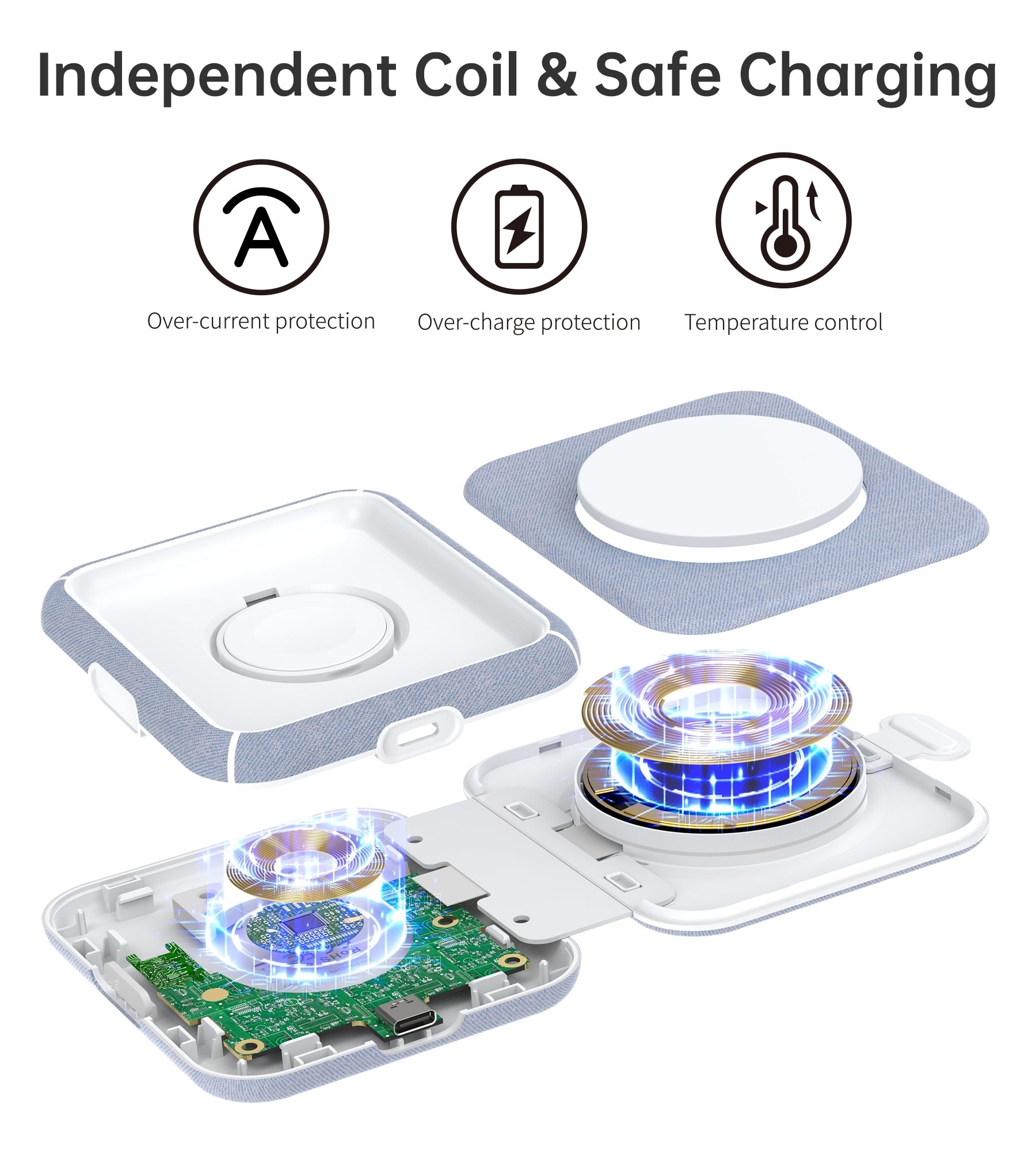 CHOETECH T323 2-in-1 Magsafe&MFI Wireless Charger V28-ELECHOT323