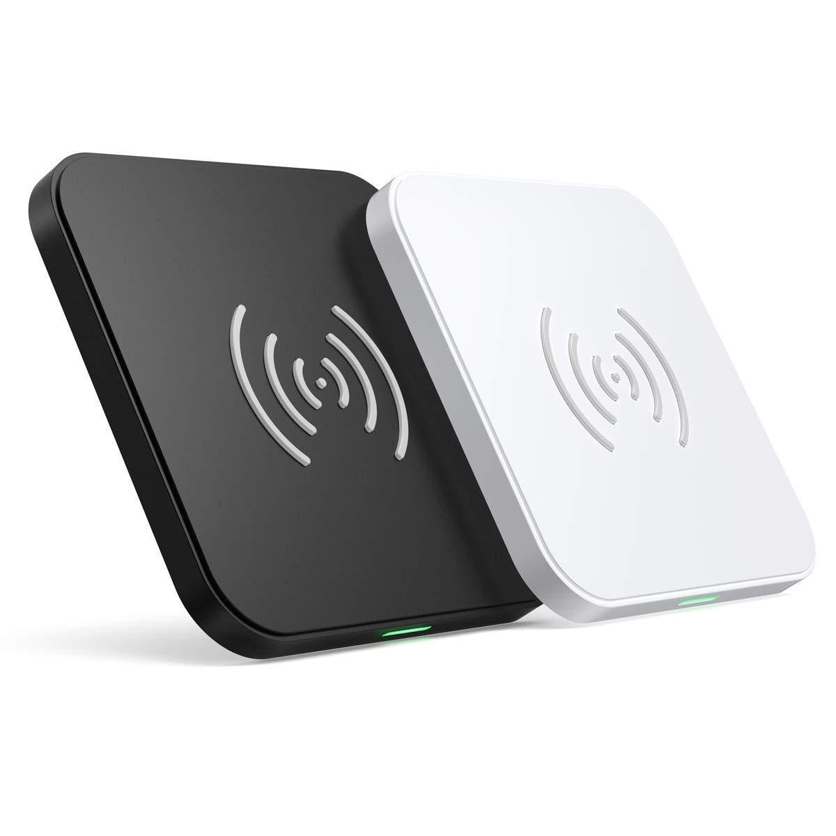 CHOETECH T511BW Fast Wireless Charging Pad Black And White 2 Pack V28-ELECHOT511BW