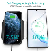 CHOETECH T511BW Fast Wireless Charging Pad Black And White 2 Pack V28-ELECHOT511BW