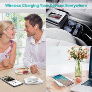 CHOETECH T511-S 10W/7.5W Fast Wireless Charger Pad (White) V28-ELECHOT511SWH