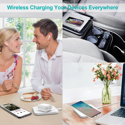 CHOETECH T511-S 10W/7.5W Fast Wireless Charger Pad (White) V28-ELECHOT511SWH