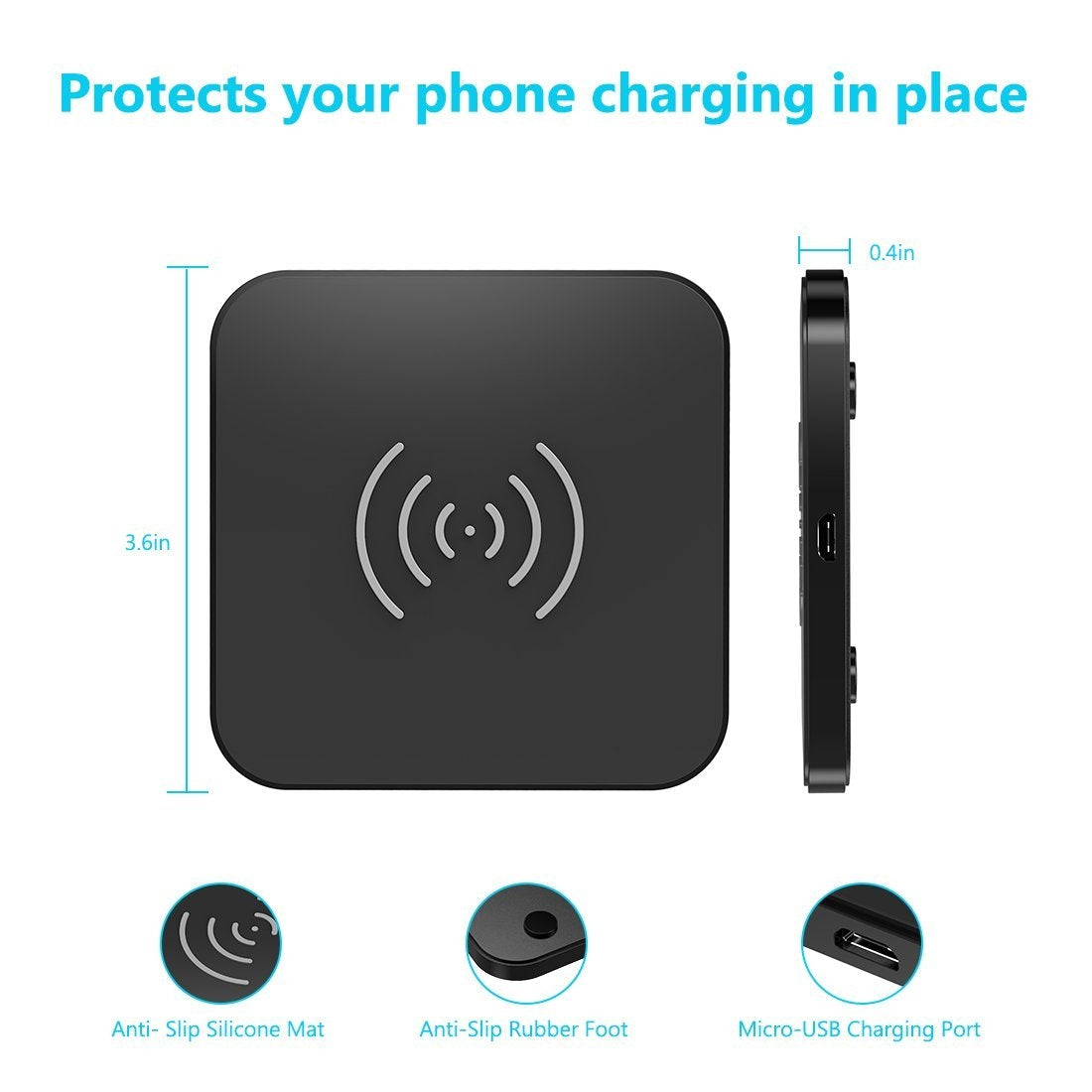 CHOETECH T511S 10W/7.5W Fast Wireless Charger Pad V28-ELECHOT511S