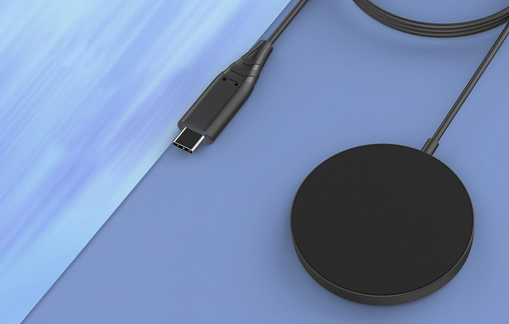 CHOETECH T518-BK15W Removable Fast Wireless Magenetic Charger for iPhone12/13/14/15 & More with 1M Cable V28-ELECHOT518BK15W