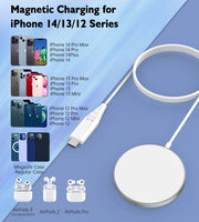 CHOETECH T518-F 15W Removable Wireless Magnetic Charger for iPhone12/13/14 V28-ELECHOT518F