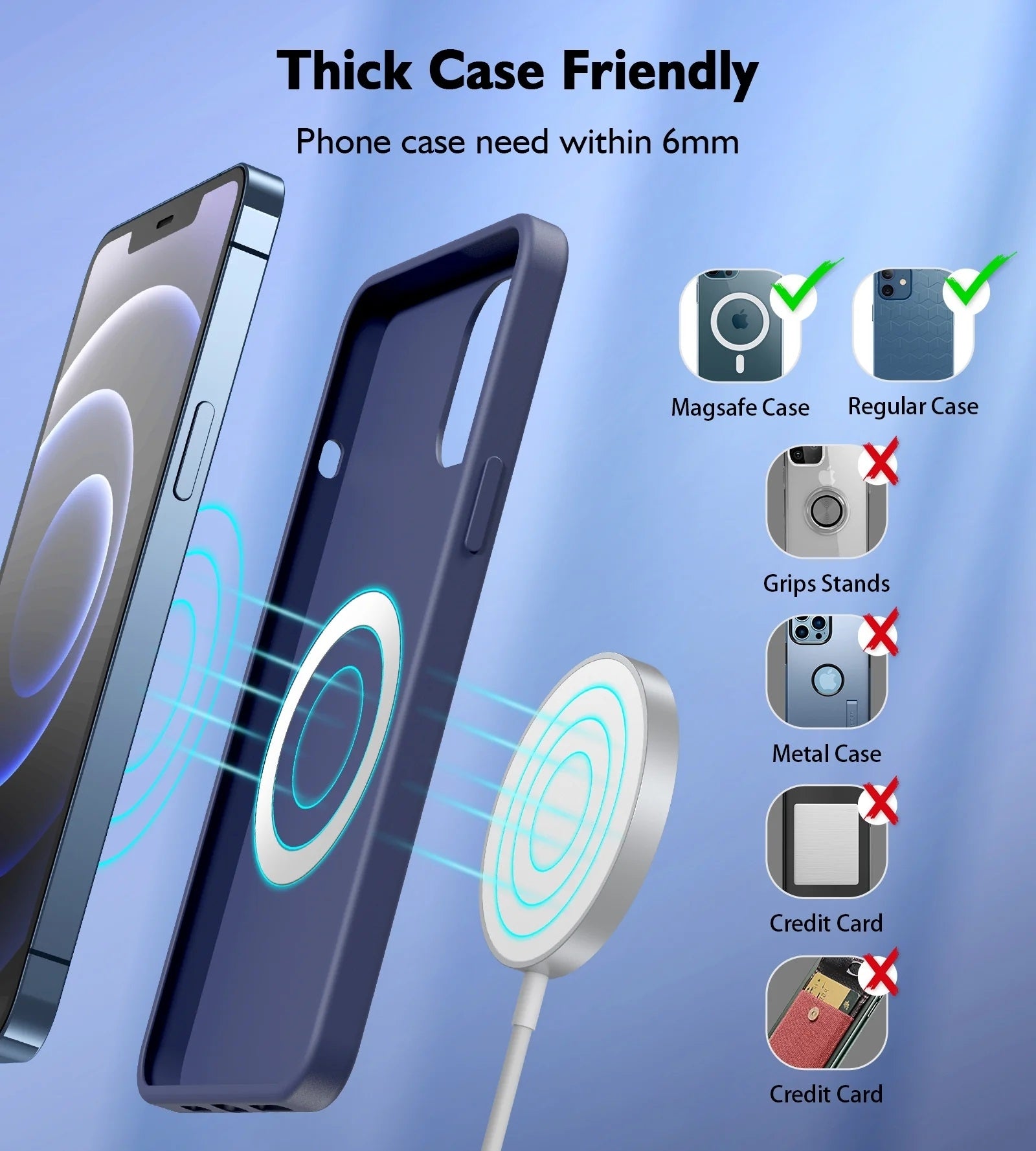 CHOETECH T518-F 15W Removable Wireless Magnetic Charger for iPhone12/13/14 V28-ELECHOT518F