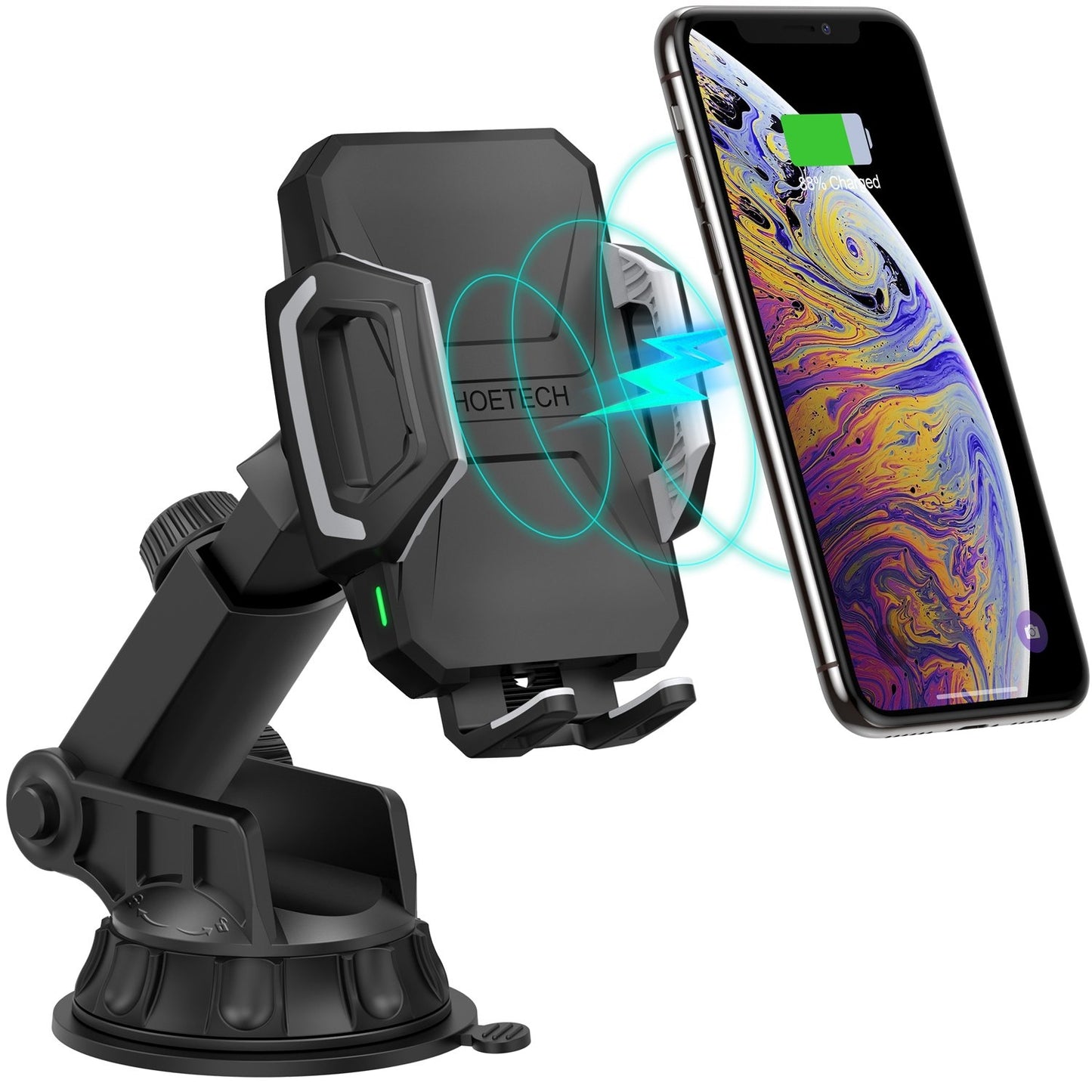 Choetech T521-S Fast Qi Wireless Car Charging Dock V28-ELECHOT521S