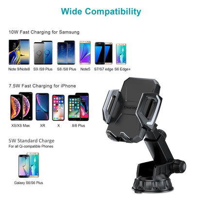 Choetech T521-S Fast Qi Wireless Car Charging Dock V28-ELECHOT521S