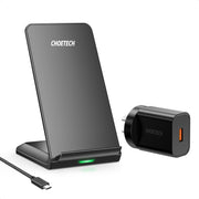 CHOETECH T524S 10W/7.5W Fast Wireless Charging Stand with AC Adapter V28-ELECHOT524SAU