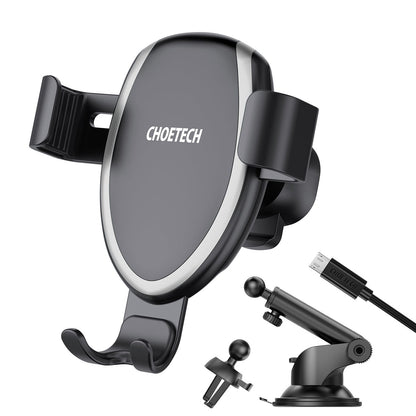 CHOETECH T536-S Fast Wireless Charging Car Mount Phone Holder V28-ELECHOT536S
