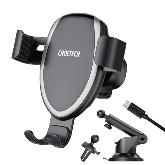 CHOETECH T536-S Fast Wireless Charging Car Mount Phone Holder V28-ELECHOT536S