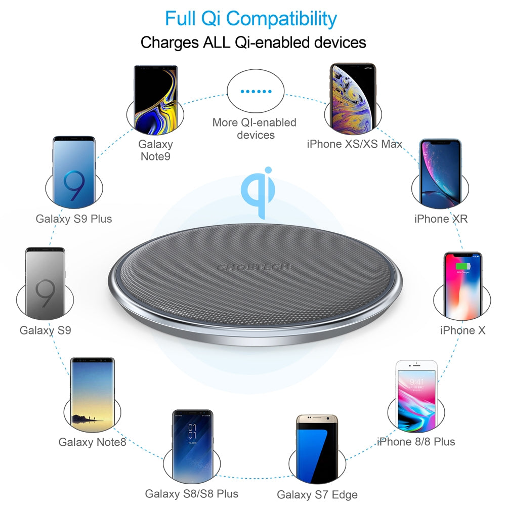 Choetech T539-S Fast Wireless Charger V28-ELECHOT539S