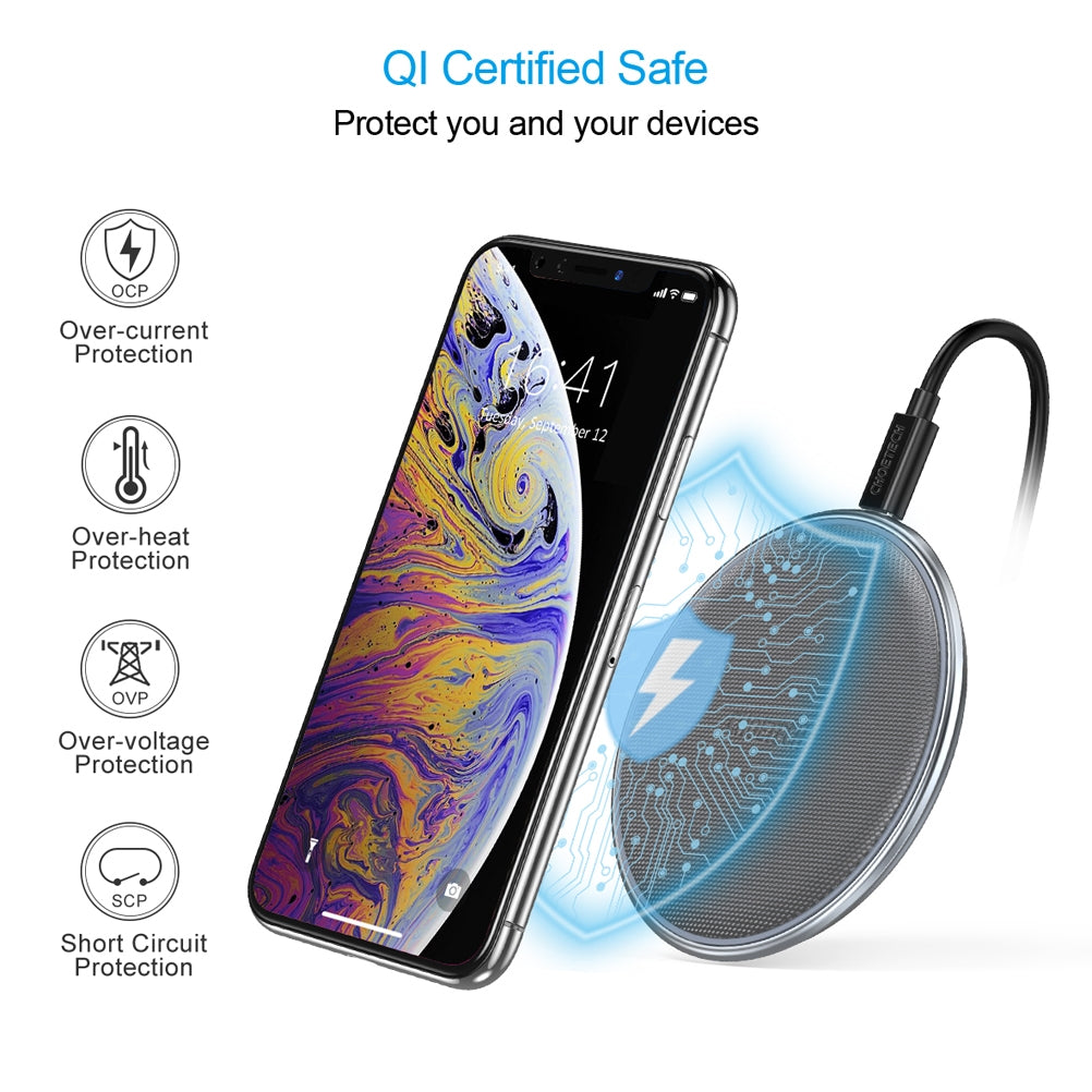 Choetech T539-S Fast Wireless Charger V28-ELECHOT539S