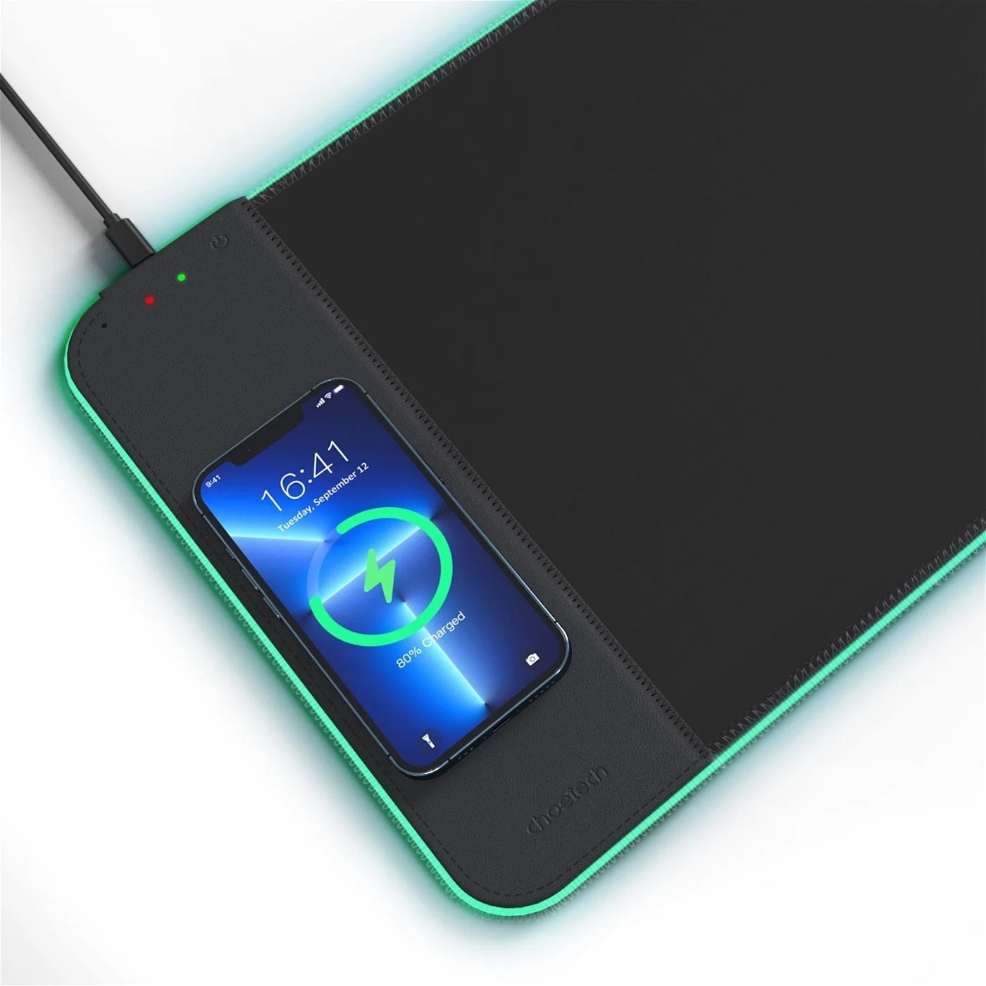 CHOETECH T543-F RGB Illuminated 15W Wireless Charging Mouse Pad V28-ELECHOT543F