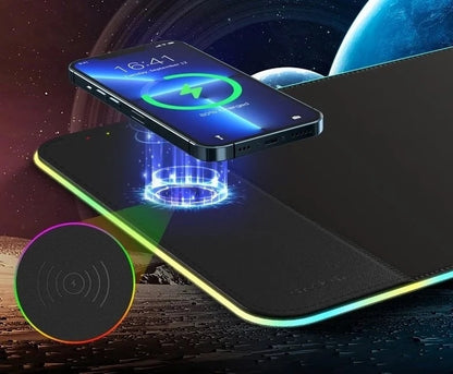 CHOETECH T543-F RGB Illuminated 15W Wireless Charging Mouse Pad V28-ELECHOT543F