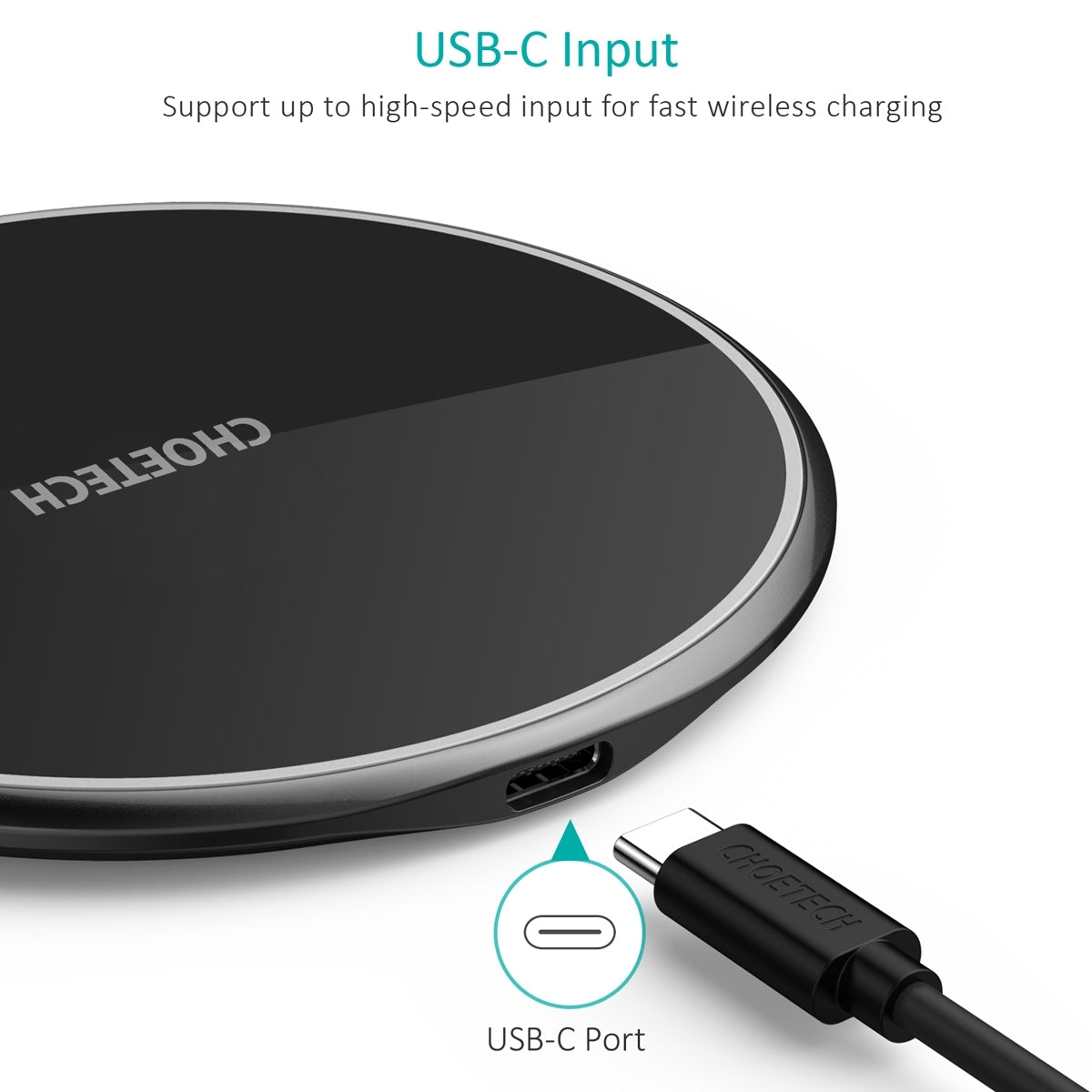 CHOETECH T559-F 15W Wireless Charging Pad with AC Adapter V28-ELECHOT559F