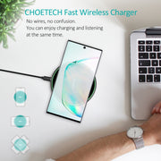 CHOETECH T559-F 15W Wireless Charging Pad with AC Adapter V28-ELECHOT559F