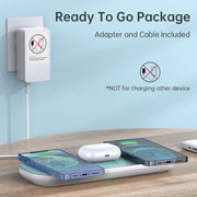 CHOETECH T569-S Magleap 3-in-1 Magnetic Wireless Charging pad with AC Adapter V28-ELECHOT569S